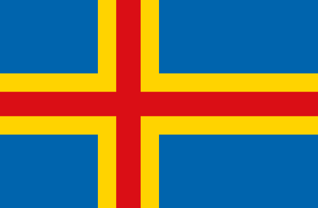 Aland Islands flag