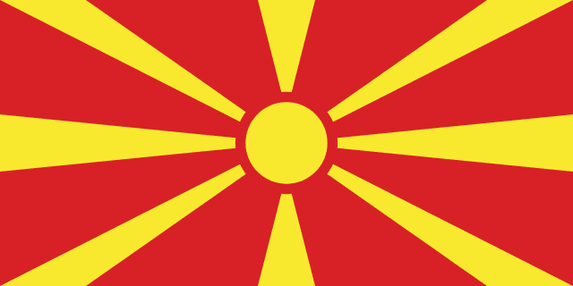 North Macedonia flag
